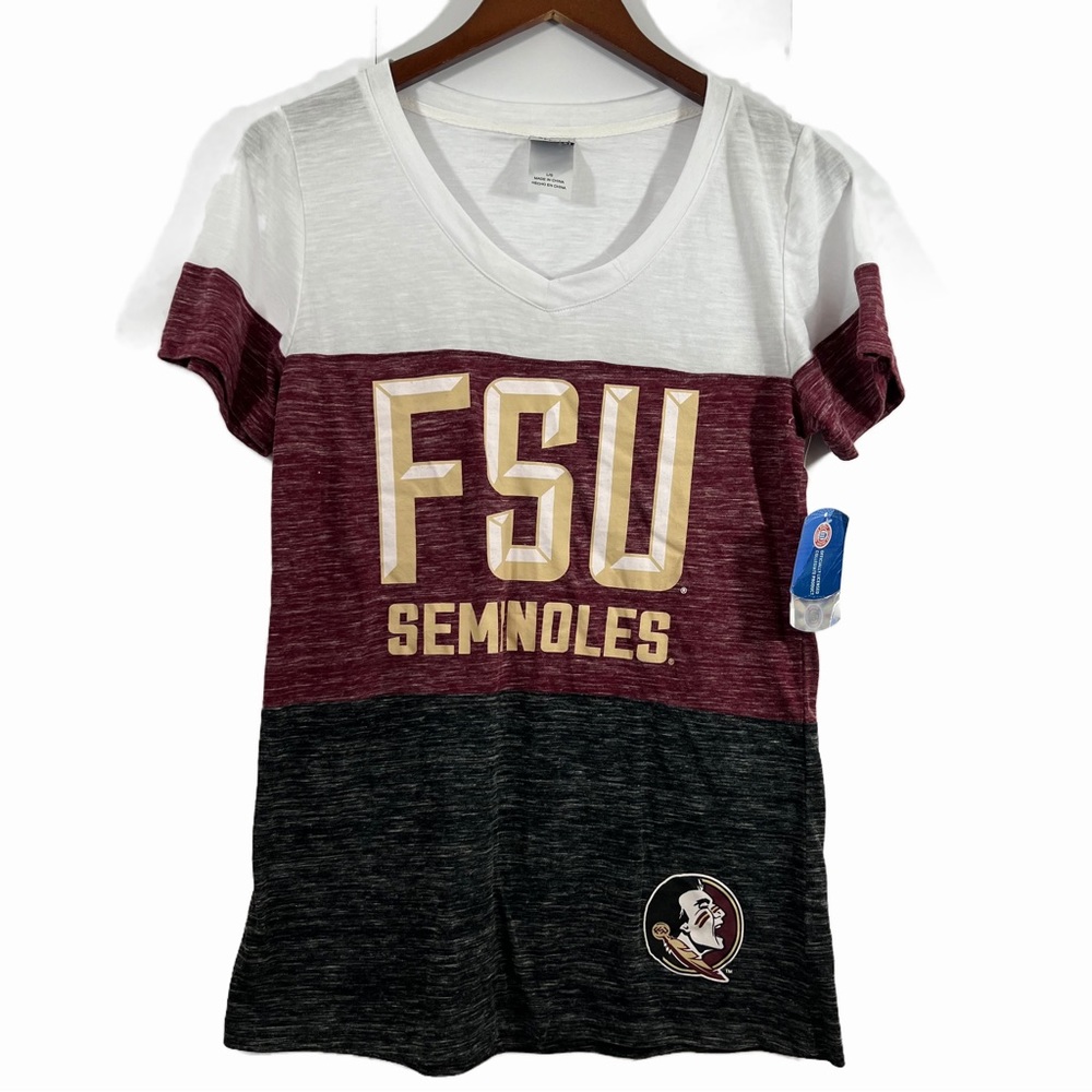 Florida State NCAA FSU Seminoles College Fitted Crew Neck T-Shirt Size Large